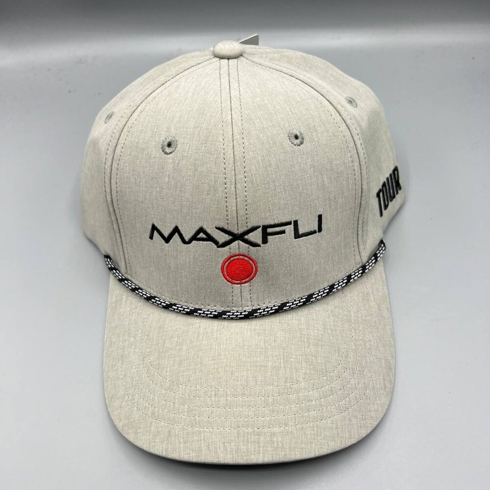 Maxfli Golf Hat Men Gray Braided‎ America Snap Back Cap New